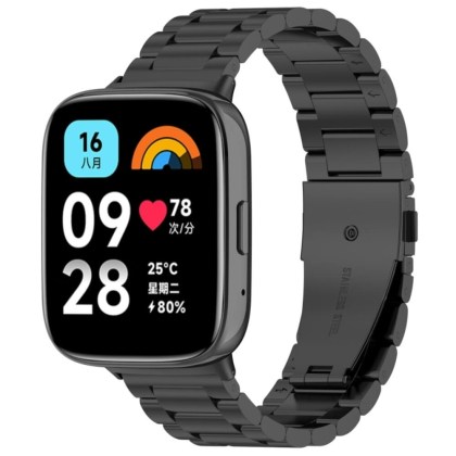 Λουράκι από ανοξείδωτο ατσάλι για redmi watch 3 active που αποσπάται εύκολα για συχνή αλλάγη.